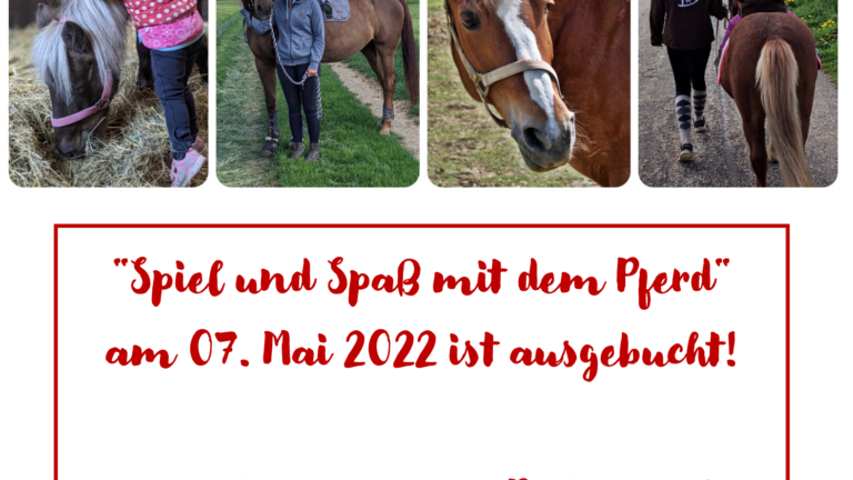 Spiel und Spaß am 07. Mai 2022 – AUSGEBUCHT-