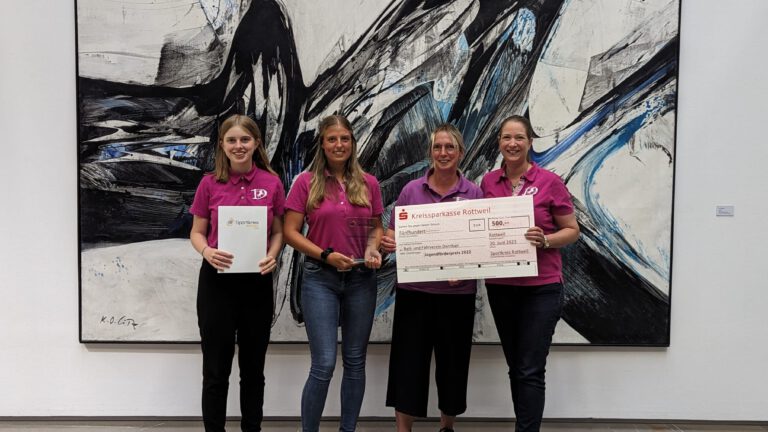 2. Platz beim Jugendförderpreis des Sportkreises Rottweil für die RV Jugend