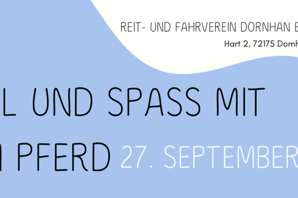 Spiel und Spaß am 27. September